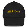 Billions Curved Brim Hat (Gold Text)