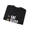 Eat Sleep HIC Repeat Black Sweatshirt