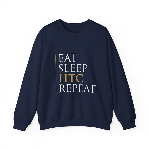 新品 breakfast club × tripster sweat NAVY Eat Sleep HTC Repeat Navy Sweatshirt - The Dan Lok Shop