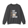 Eat Sleep HIC Repeat Grey Sweatshirt