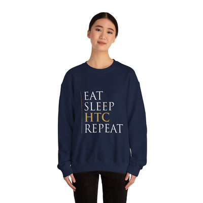 Eat Sleep HTC Repeat Navy Sweatshirt