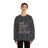 Eat Sleep HTC Repeat Grey Sweatshirt