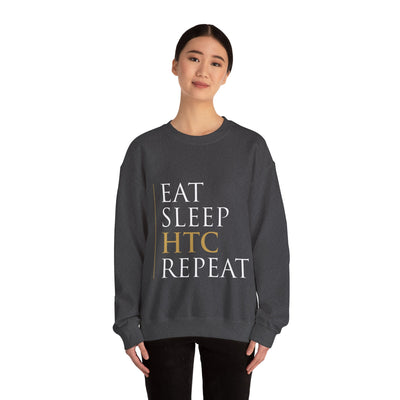 Eat Sleep HTC Repeat Grey Sweatshirt