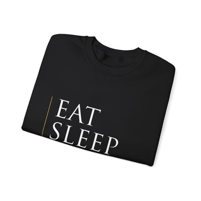 Eat Sleep HTC Repeat Black Sweatshirt