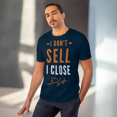 "I Don't Sell, I Close" Short-Sleeve Unisex Navy T-Shirt