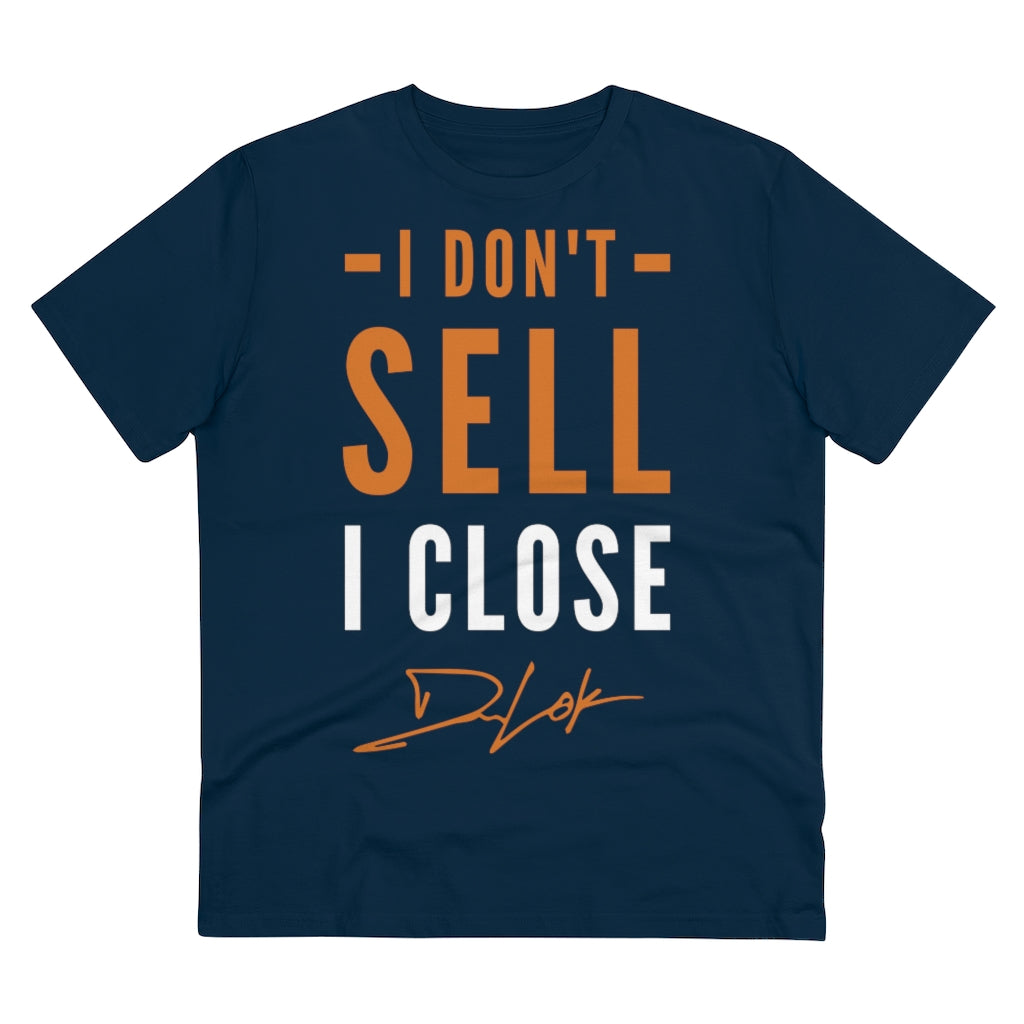 "I Don't Sell, I Close" Short-Sleeve Unisex Navy T-Shirt