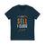 "I Don't Sell, I Close" Short-Sleeve Unisex V-Neck Navy Tee