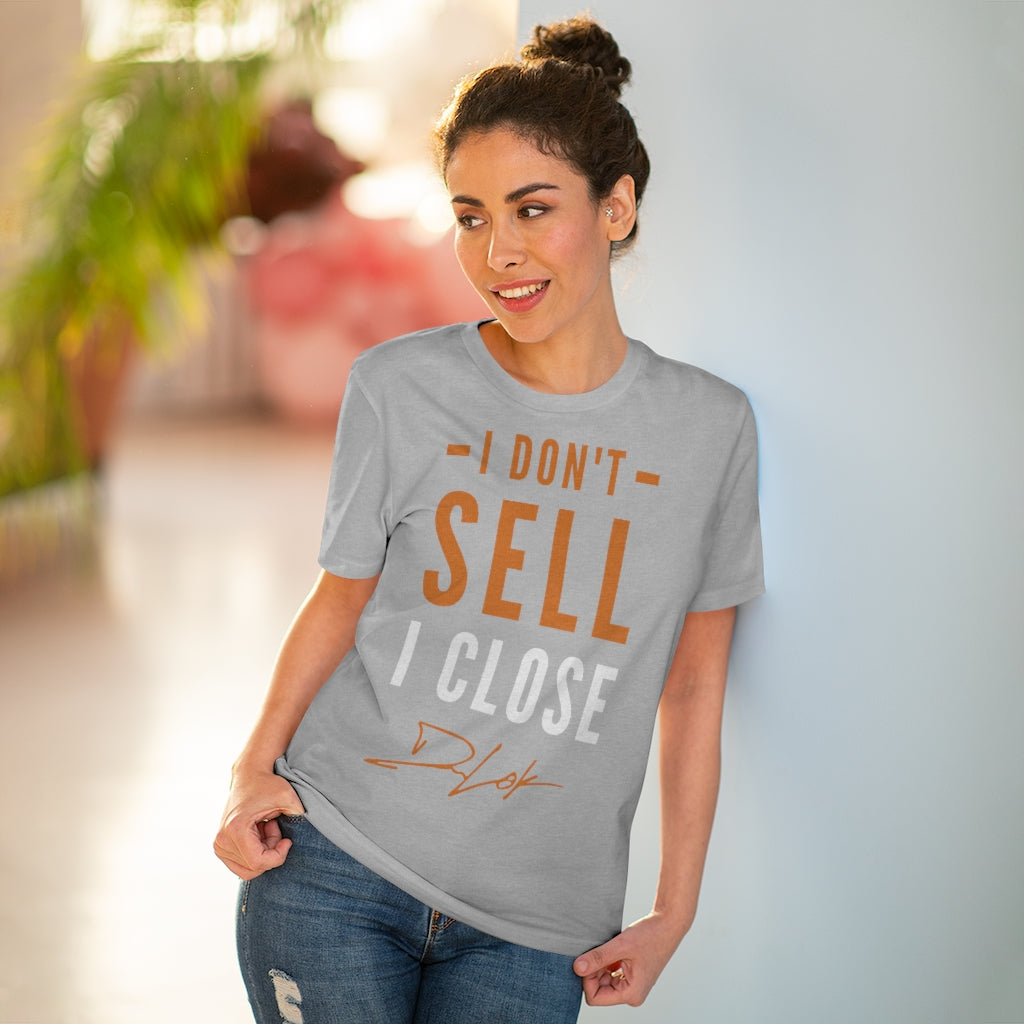 "I Don't Sell, I Close" Short-Sleeve Unisex Grey T-Shirt