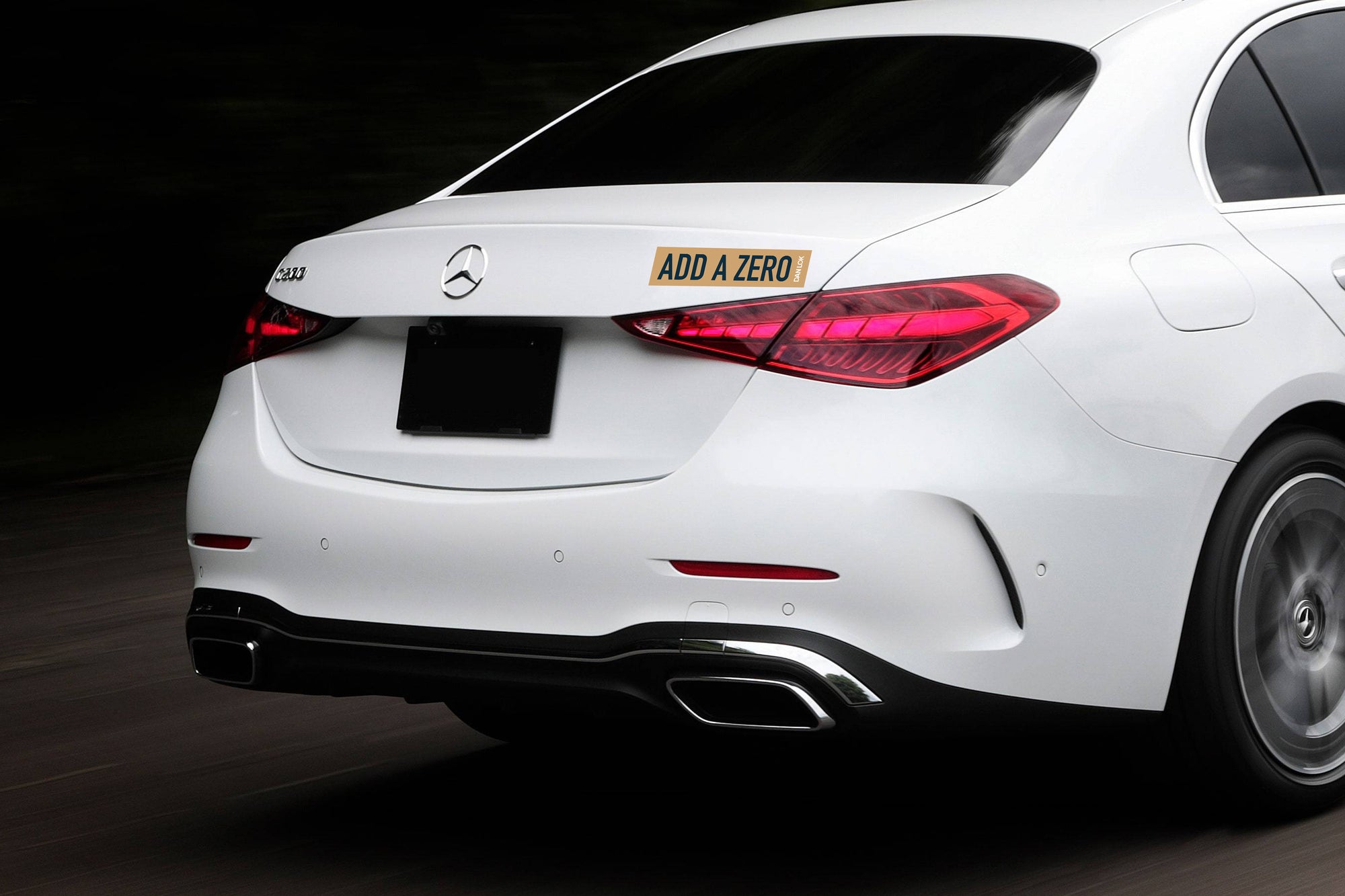 Add A Zero Bumper Sticker (Gold)