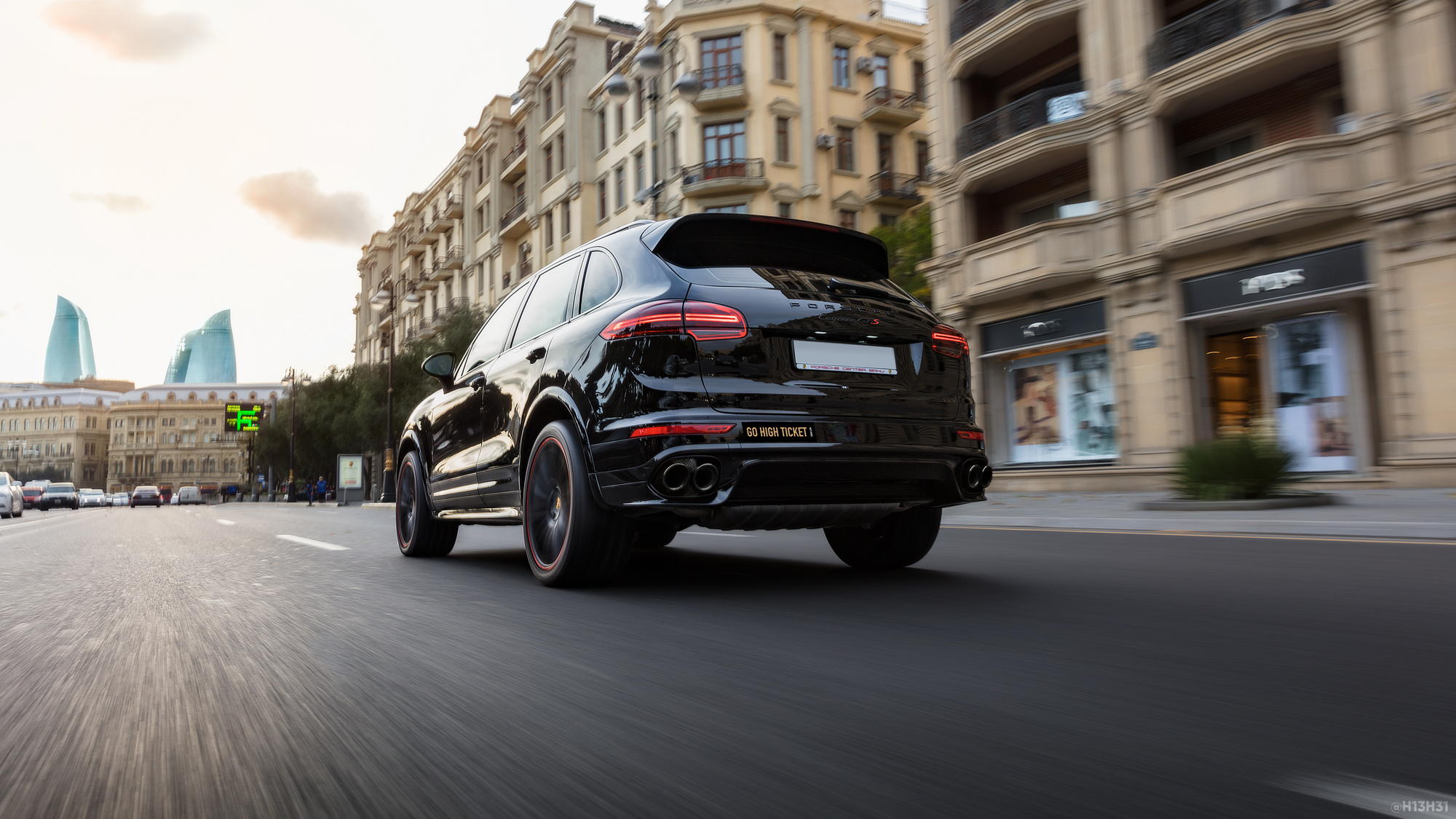 Go High Ticket Bumper Sticker (Black)