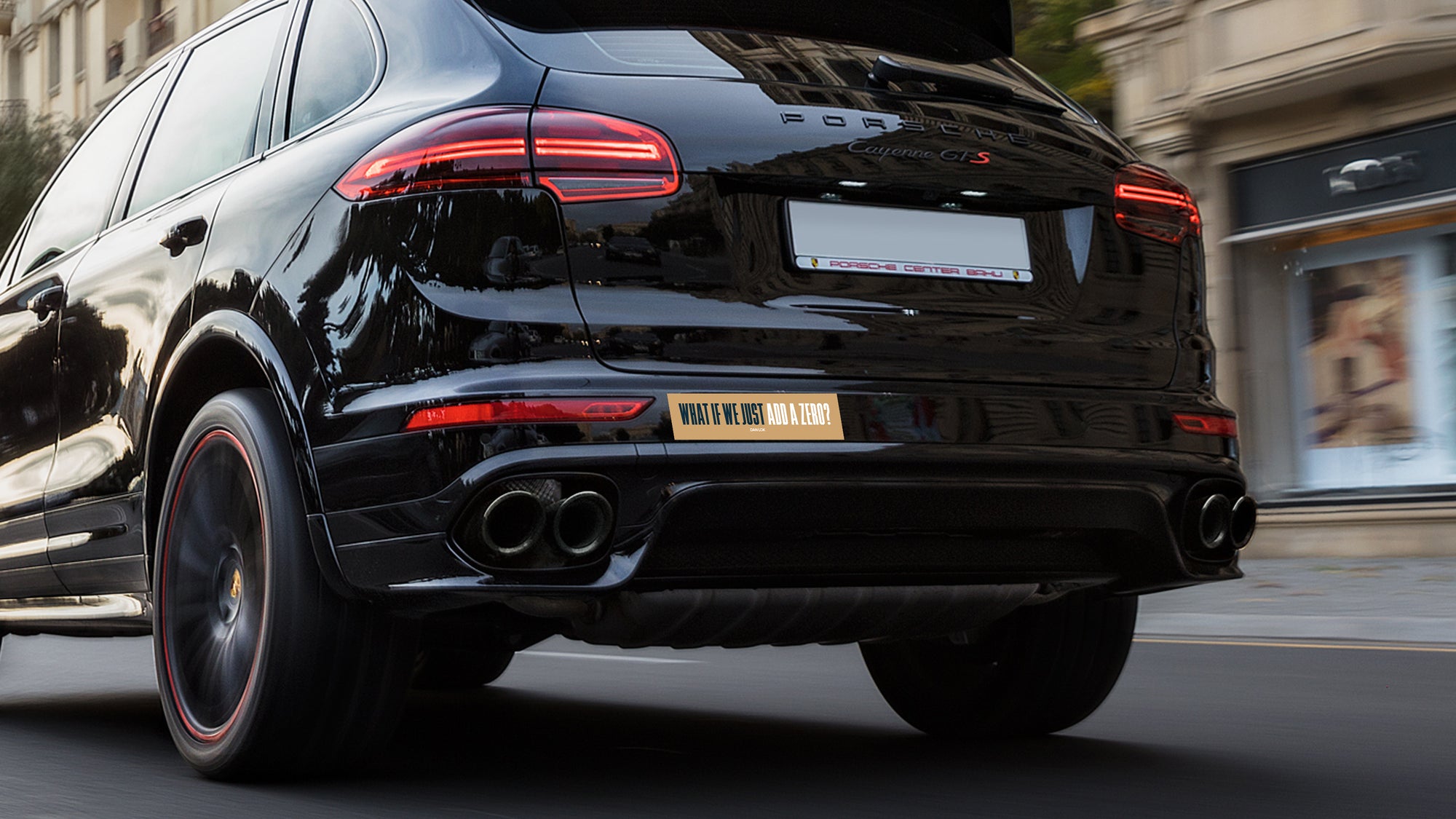 What If We Just Add A Zero Bumper Sticker (Gold)