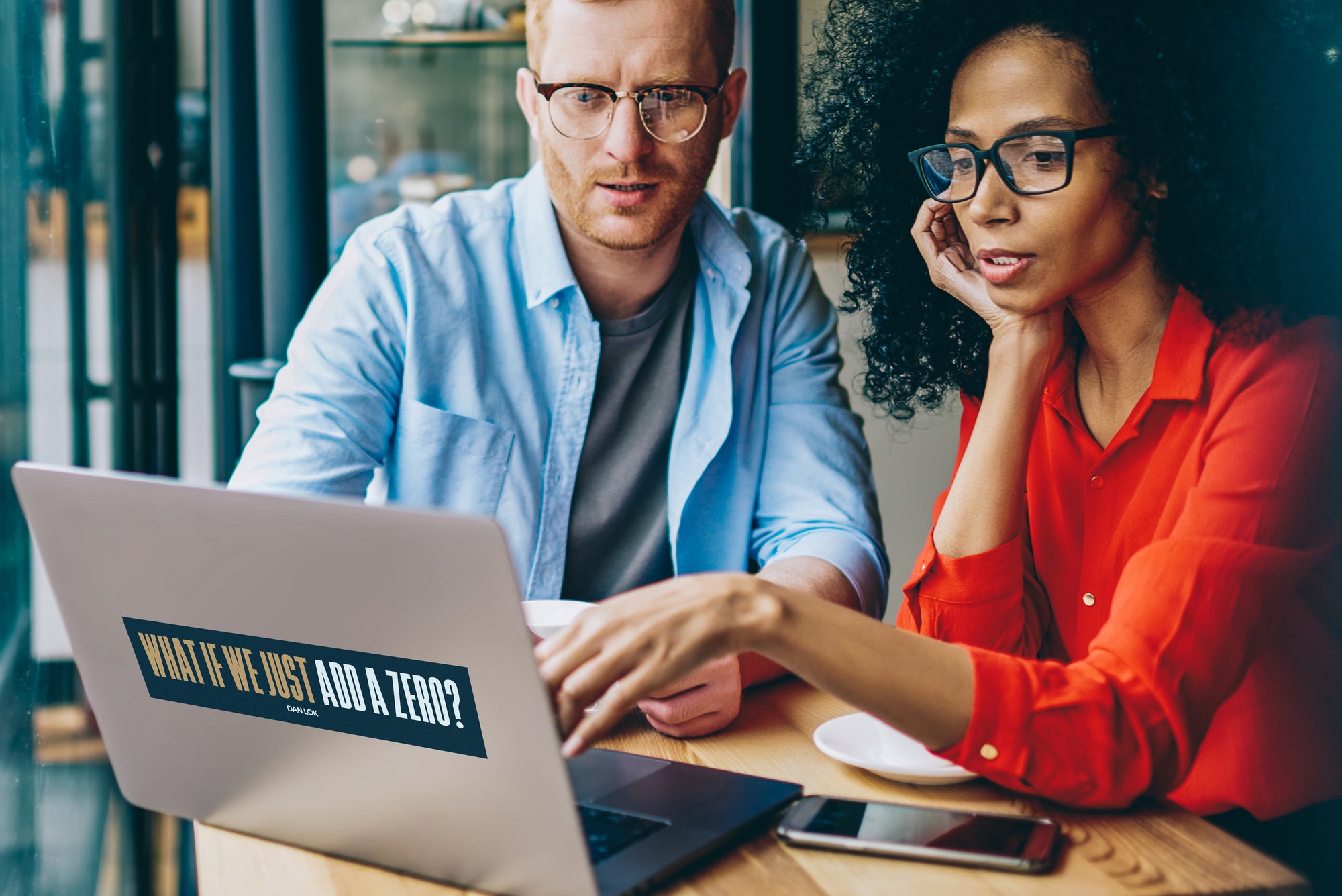 What If We Just Add A Zero Bumper Sticker (Blue)