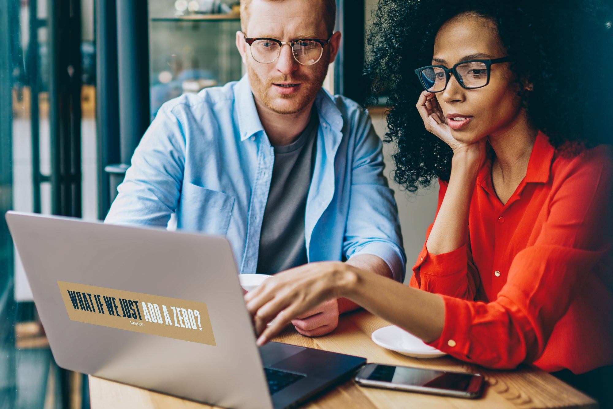 What If We Just Add A Zero Bumper Sticker (Gold)