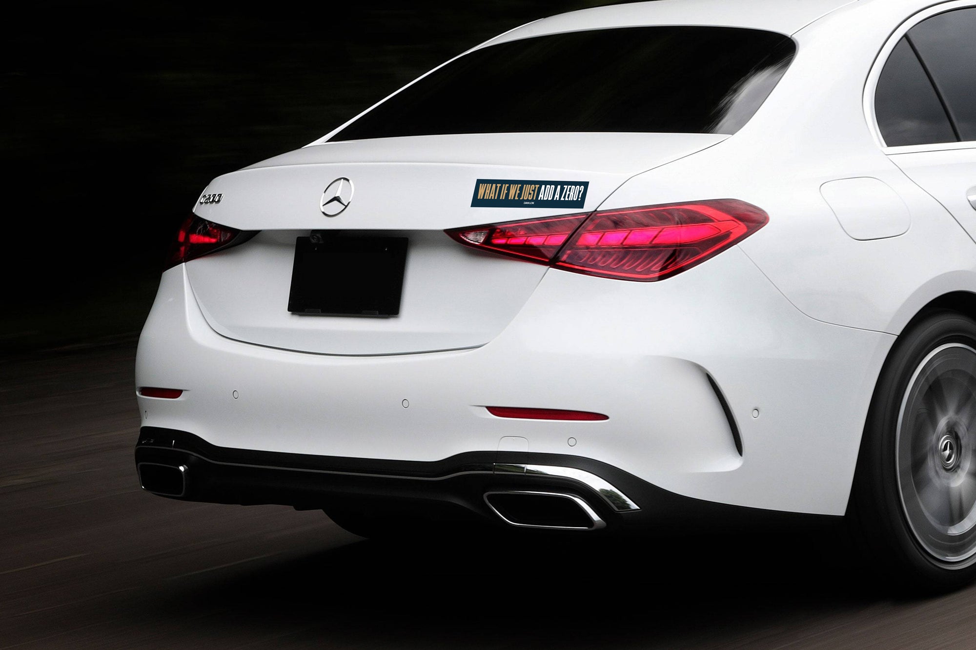 What If We Just Add A Zero Bumper Sticker (Blue)