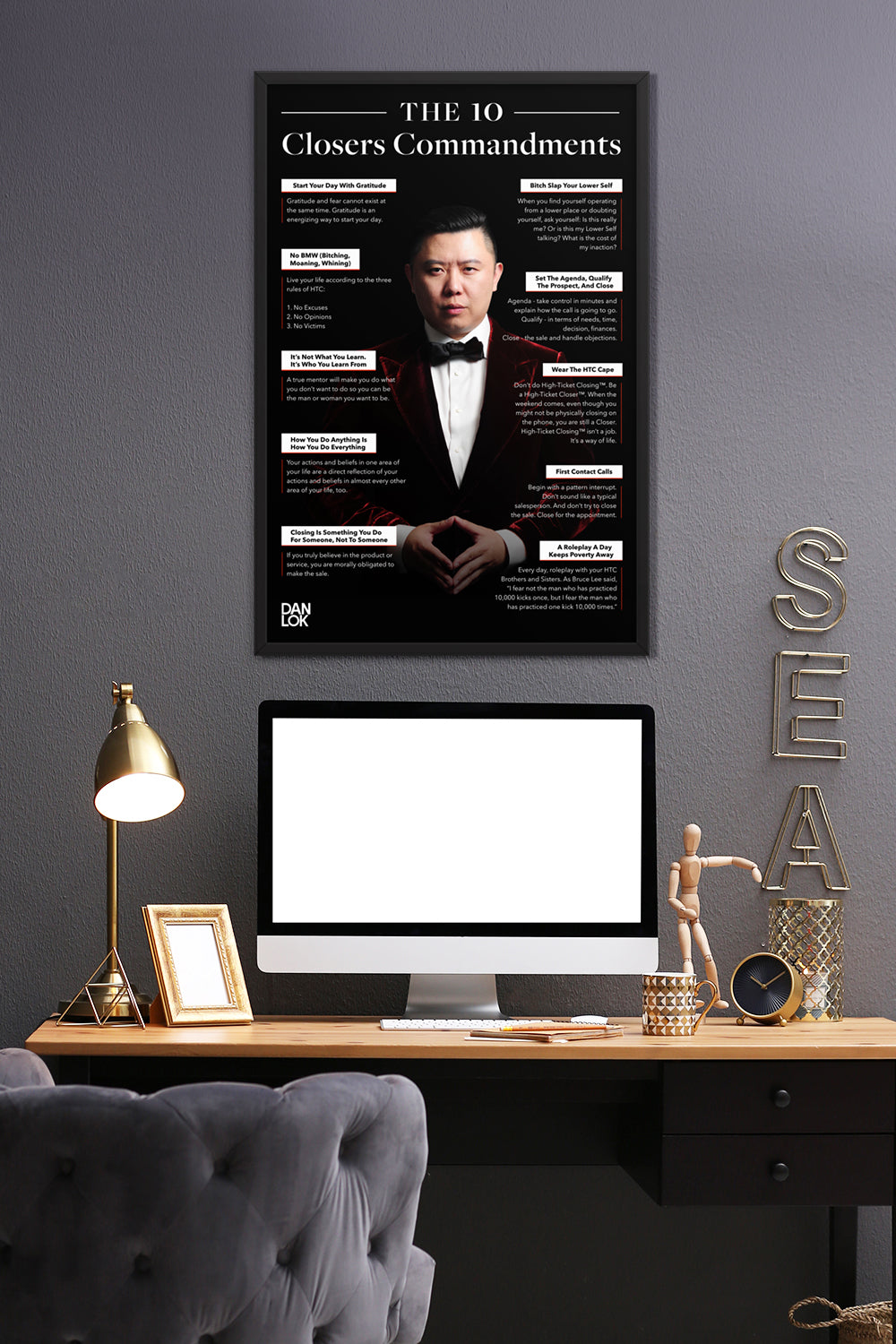 The 10 Closers Commandments Framed Poster