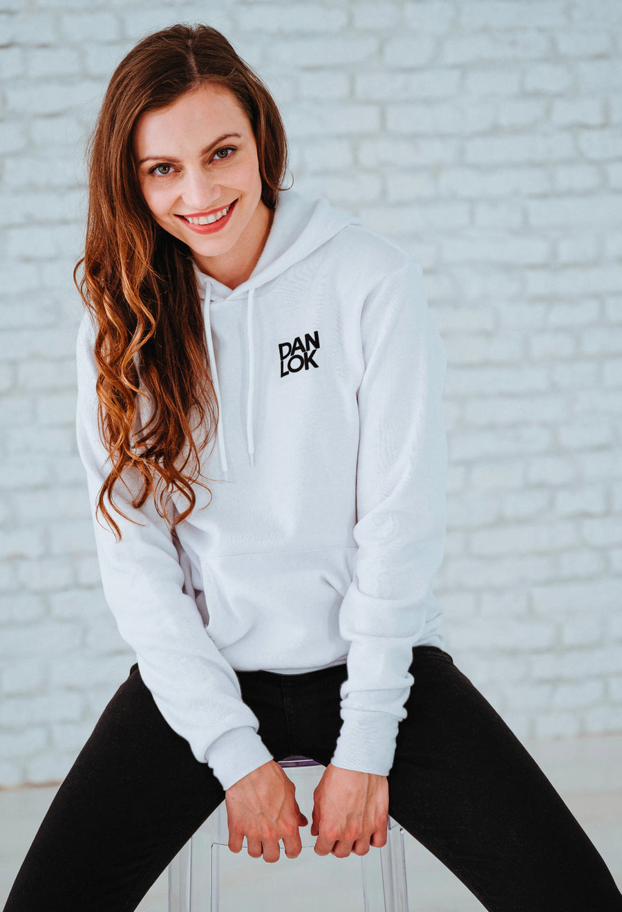 Dan Lok Essentials White Pullover Hoodie
