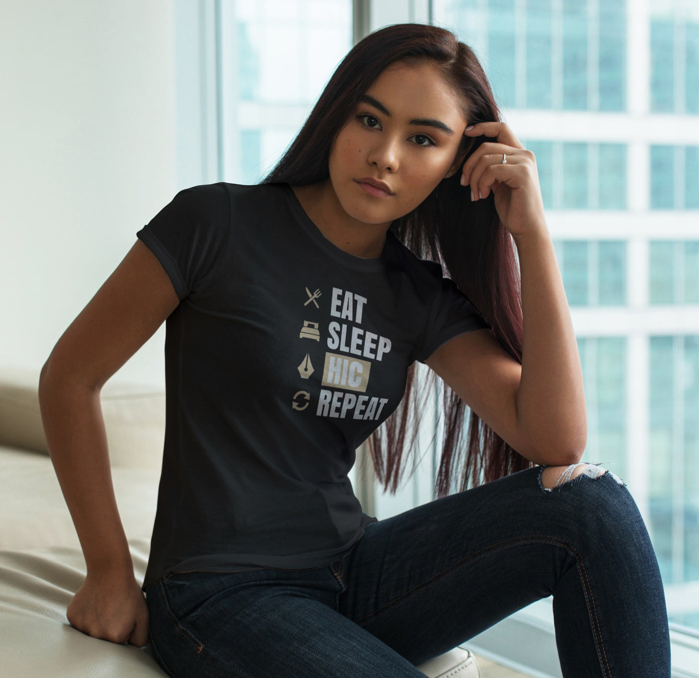 Eat Sleep HIC Repeat Unisex T-Shirt