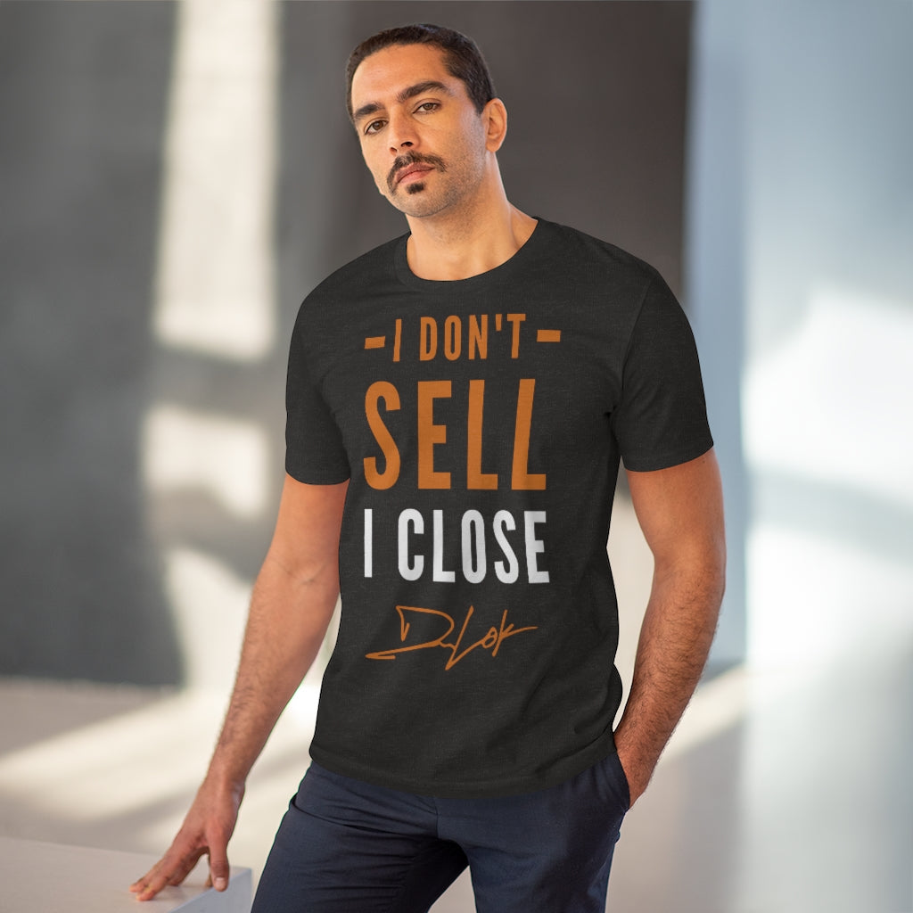 "I Don't Sell, I Close" Short-Sleeve Unisex Dark Grey T-Shirt
